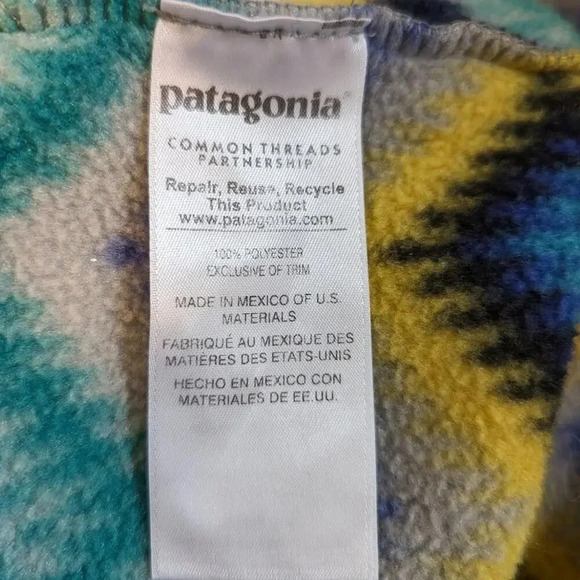 Patagonia Synchilla Snap-T Pullover Sweater Lightweight Timber Twist Size Small - Picture 6 of 12